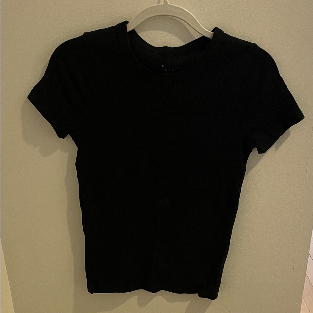 Target Classic Black Women's Ribbed Top